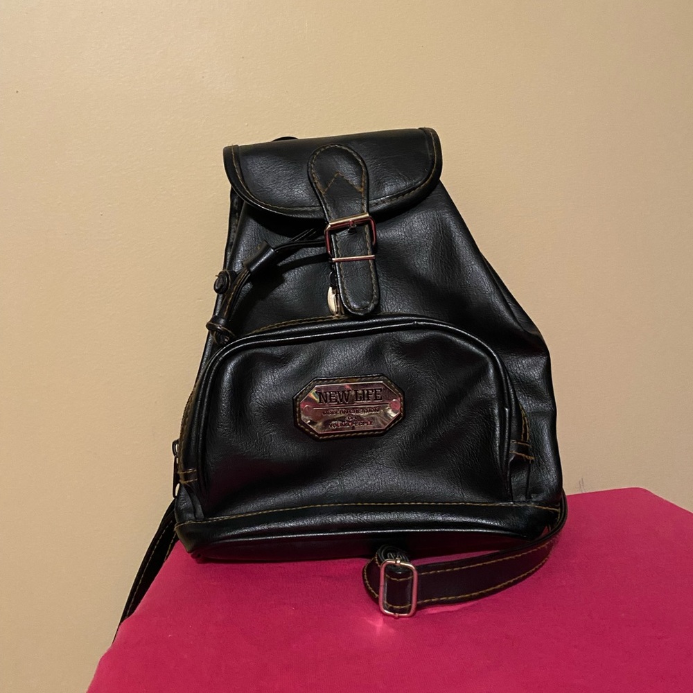 New Life vintage Black Women's mini Backpack